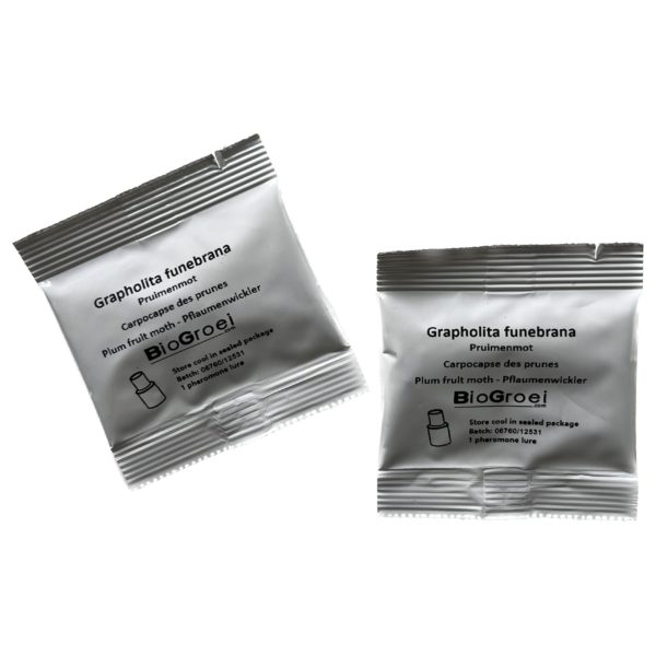 2 capsules de phéromones contre le carpocapse des prunes et des mirabelles