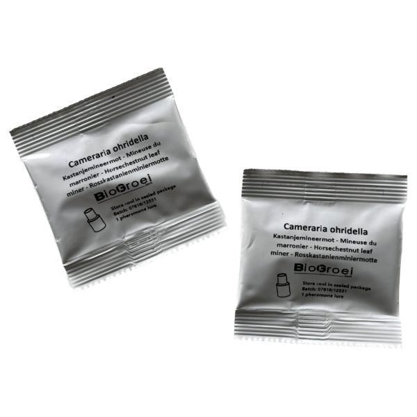 2 capsules de phéromones contre la mineuse du marronnier