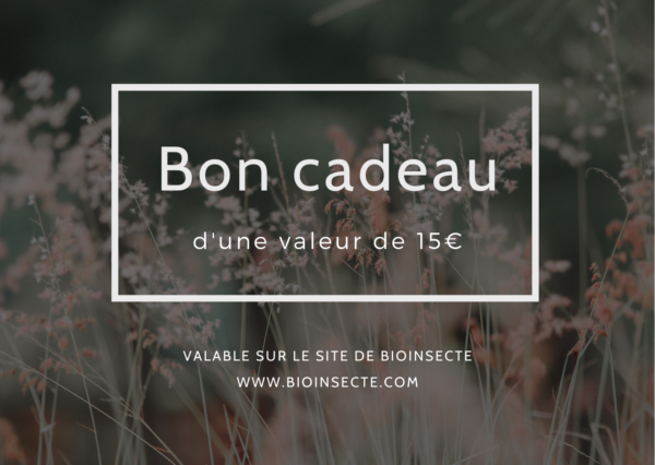 Bon cadeau d'une valeur de 15€